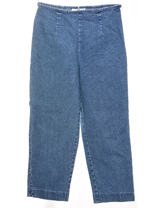 Sports Comfort Style Medium Wash 1980s Mom Jeans - W26 L23