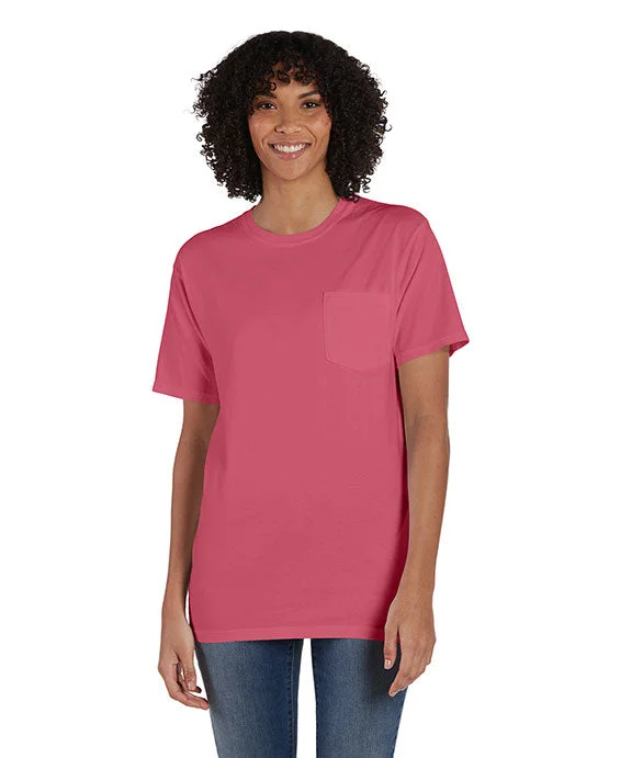 Comfortable Wear GDH150 - ComfortWash by Hanes Unisex Garment-Dyed T-Shirt with Pocket | Coral Craze Comfortable Wear GDH150 - ComfortWash by Hanes Unisex Garment-Dyed T-Shirt with Pocket | Coral Craze