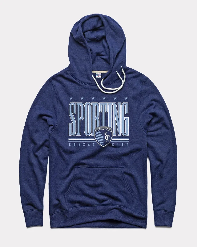 Economic Outlook Sporting KC Block Crest Navy Hoodie