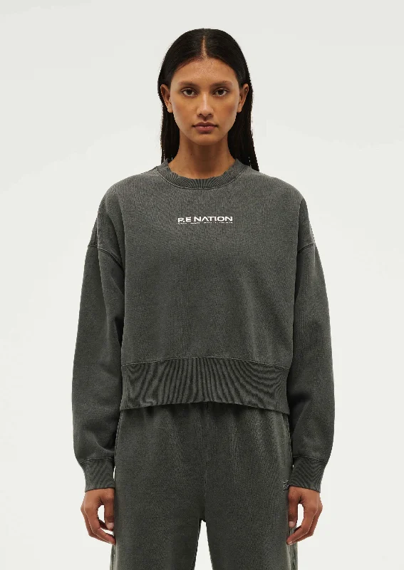 Daily Comfort PURPOSE SWEAT IN WASHED GUNMETAL