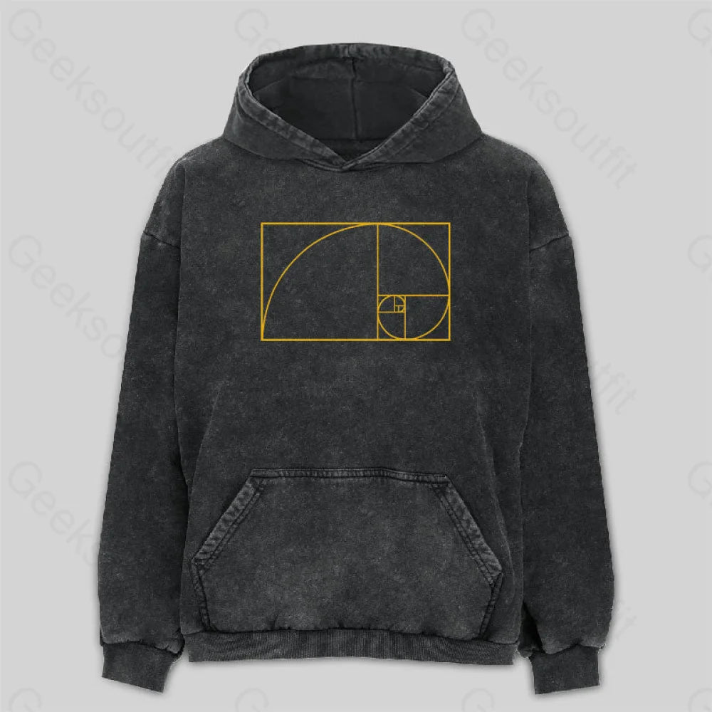 High Street Series Golden Spiral Washed Hoodie