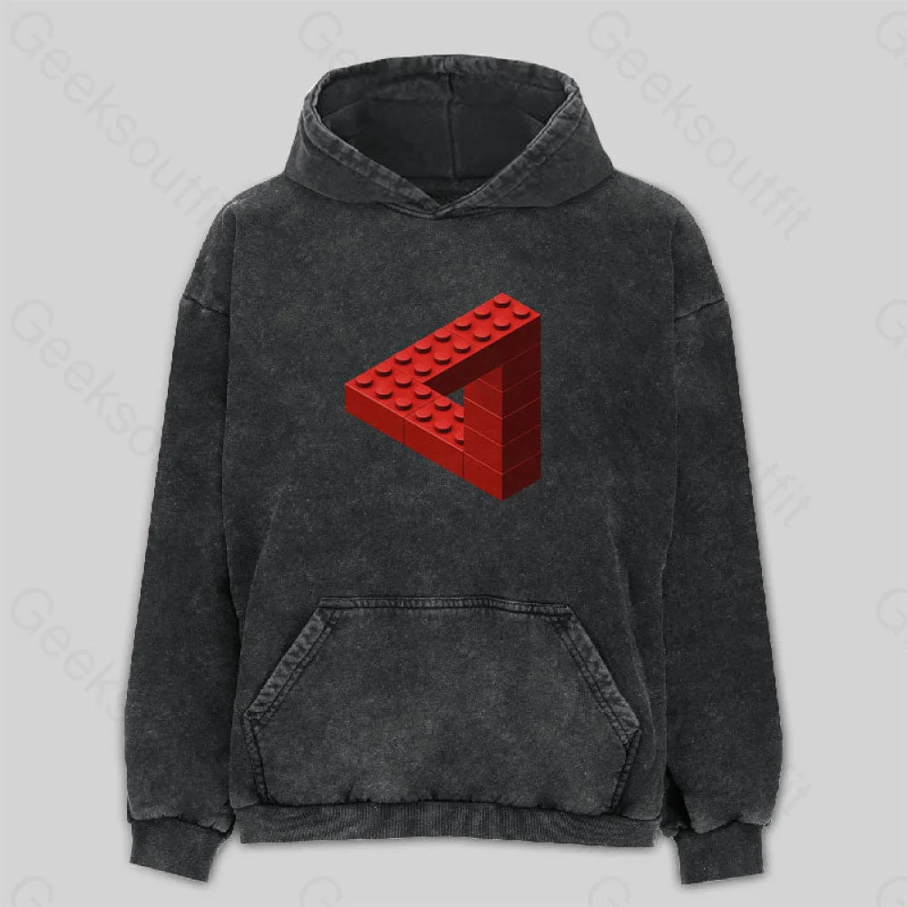 Personalized Outfit Escher Toy Bricks Washed Hoodie