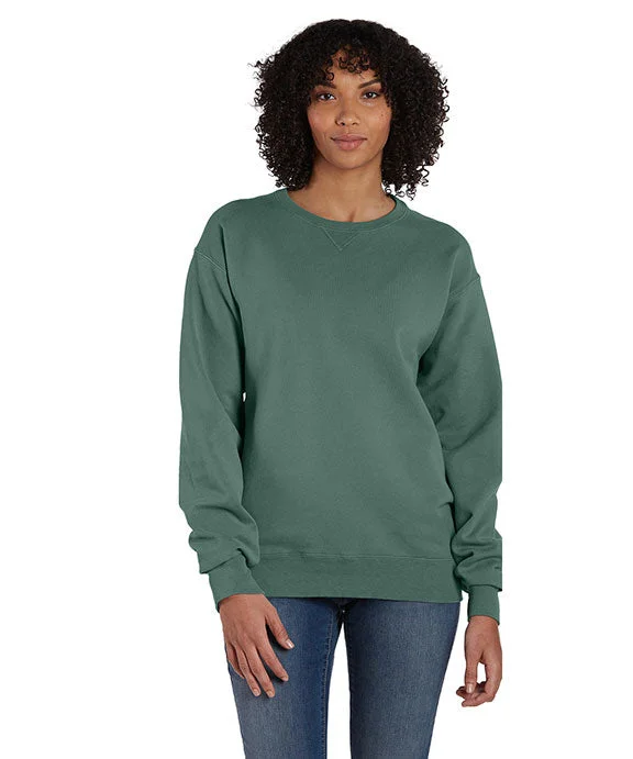 French Style GDH400 - ComfortWash by Hanes Unisex Crew Sweatshirt | Cypress Green