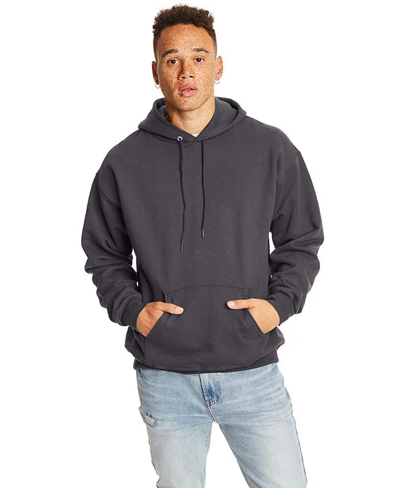 Soft And Comfortable F170 - Hanes Adult Ultimate Cotton® Hooded Pullover | Smoke Grey