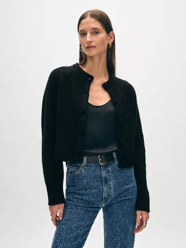 Fashion Trend Merino Cashmere Bouclé Cardigan