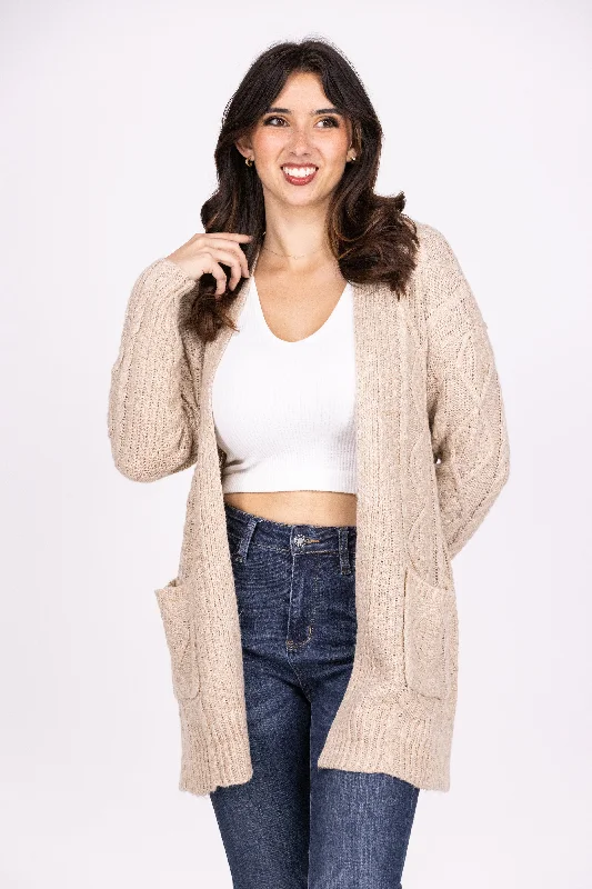 Classic Series Northern Chill Women's Relaxed Everyday Cable Knit Cardigan
