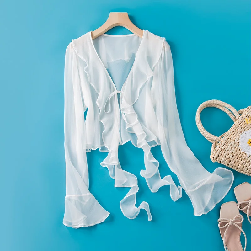 Street Charm Mulberry Silk Cardigan