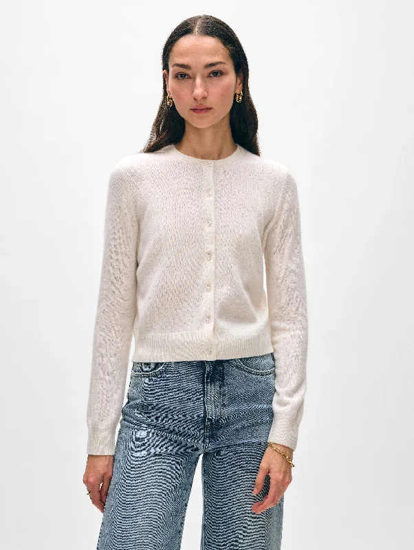 Wandering freely Cashmere Crewneck Cardigan
