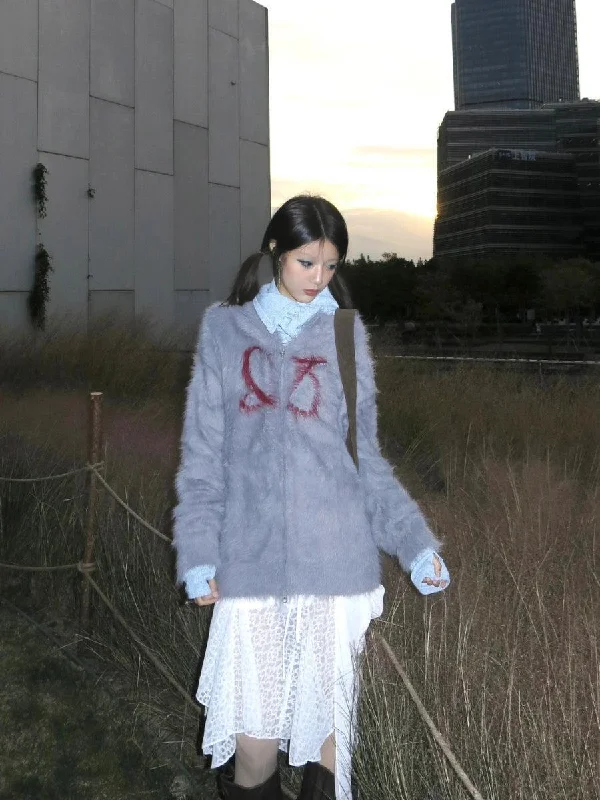 Multi-functional style Faux Fur Cardigan