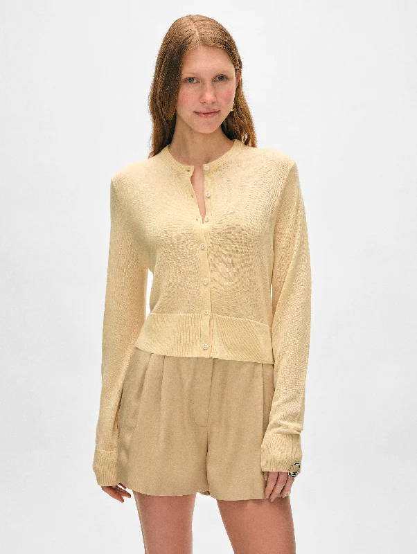 Luxury And Elegant Superfine Cashmere Button Cardigan