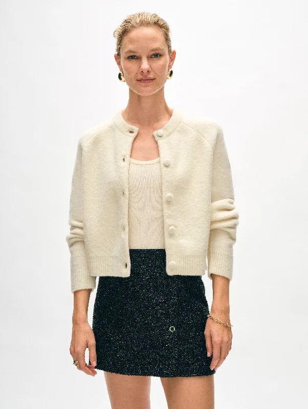 Urban Fashion Merino Cashmere Bouclé Cardigan