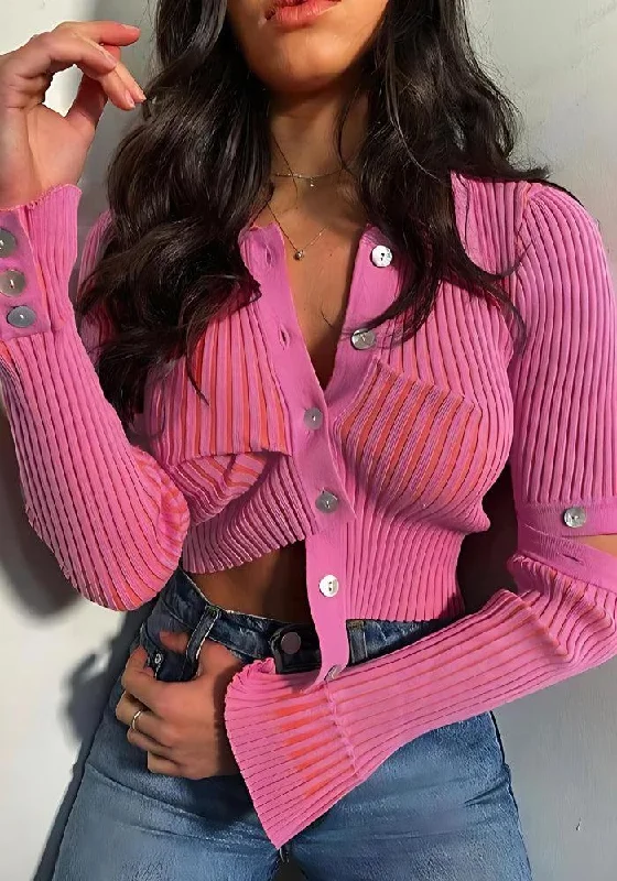 Amazing design Y2K Detachable Sleeves Crop Cardigan