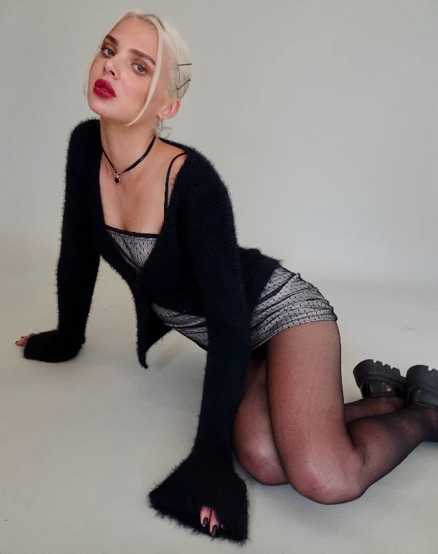 Sweet Girl Kazka Cardi in Black
