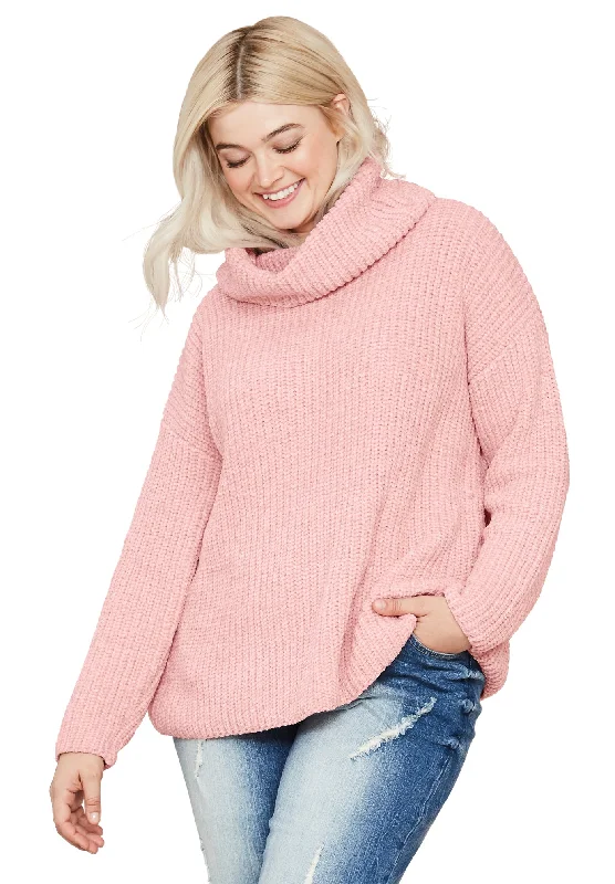 Urban Style Chenille Turtleneck Sweater