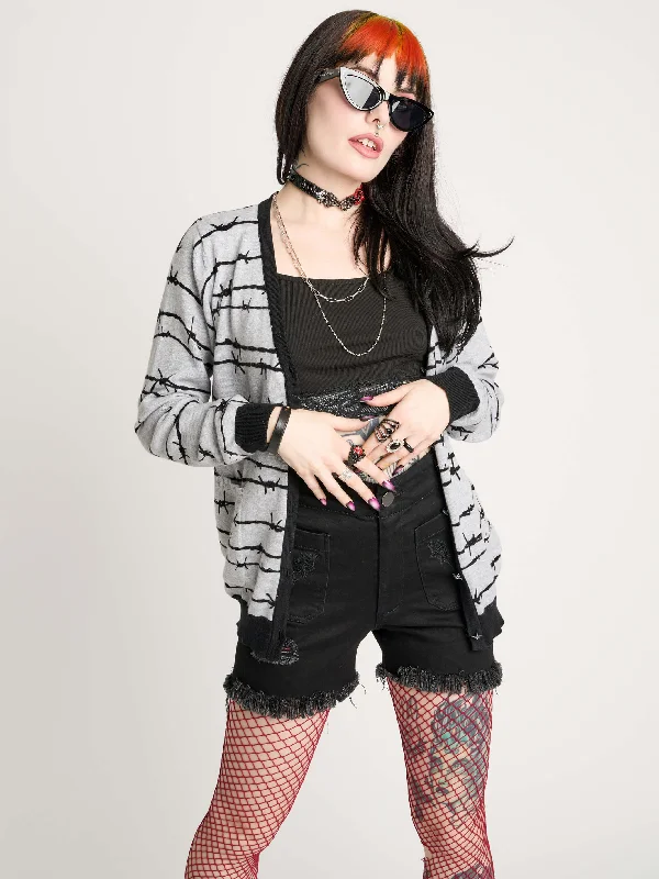 Luxury Style Barbed Wire Cardigan