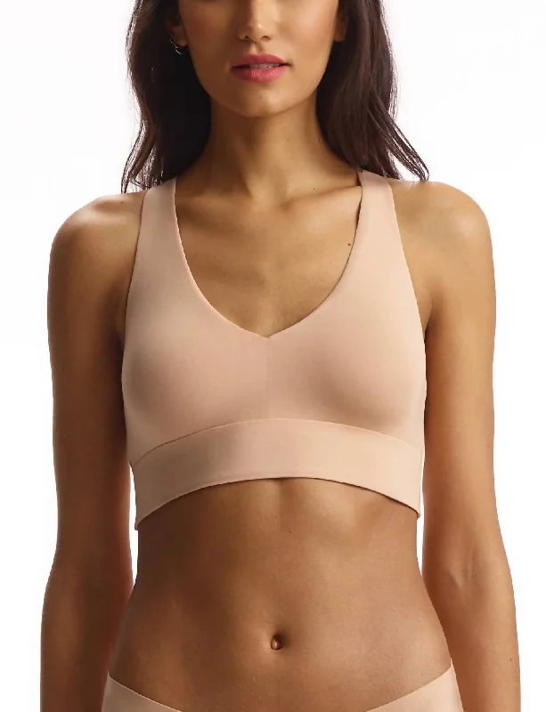 Windbreaker fashion Butter Comfy Racerback Bralette In True Nude