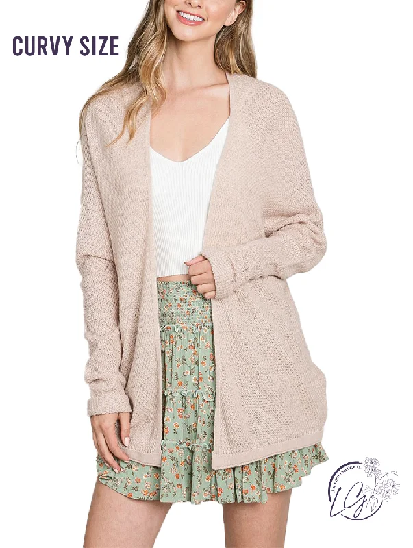 Economic Outlook Curvy Tranquil Breeze Kimono Cardigan