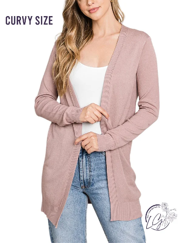 High-end Sense Curvy Iris Bloom Cardigan