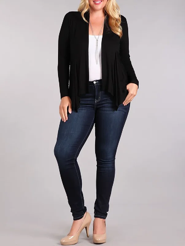 Cozy Dress Curvy What a Look Open Cardigan