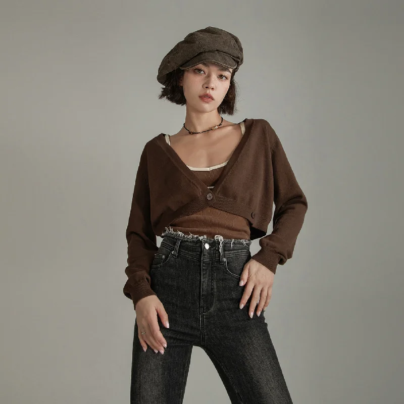 Artistic Temperament Two-Button Bolero Cardigan