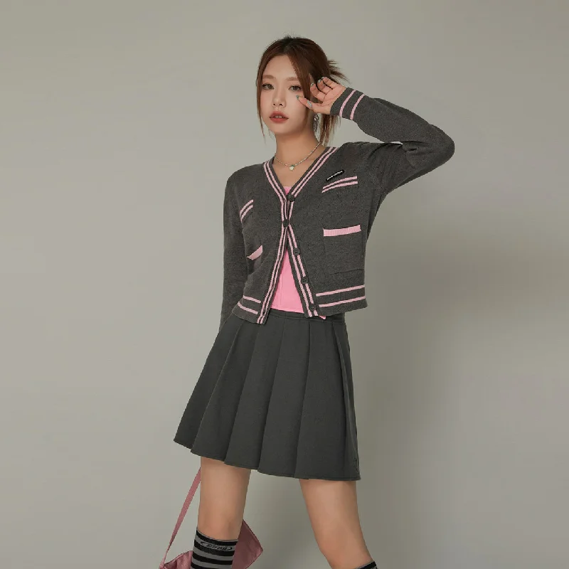Luxury Customization Heart Hole Pattern Knit Cardigan