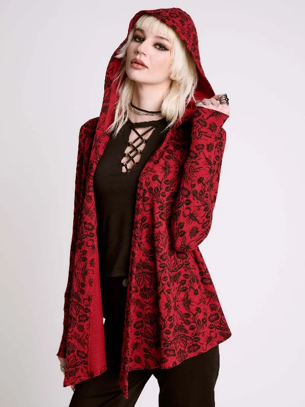 Classic And Versatile Hooded Thermal Cardigan