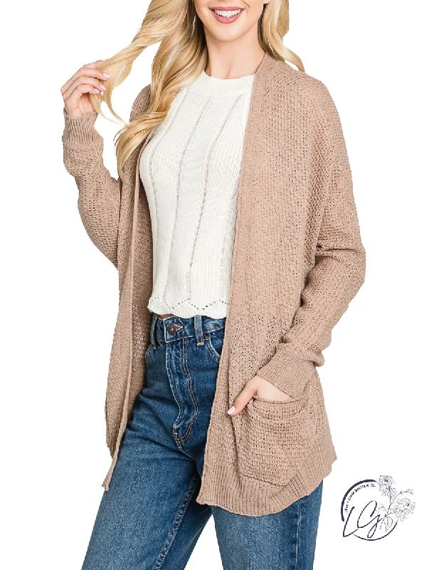 Everyday Comfort Impressing You Open Cardigan