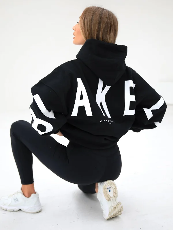 Carefree Style Isabel Oversized Hoodie - Black