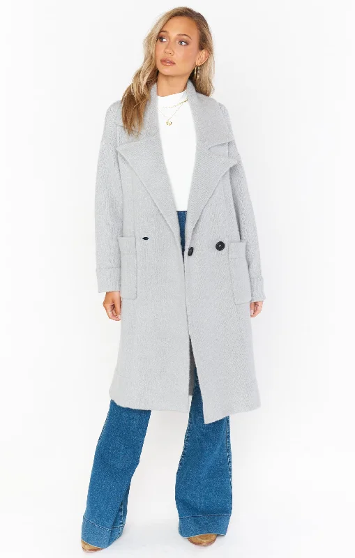 Exquisite Tailoring Melrose Sweater Jacket ~ Grey Knit