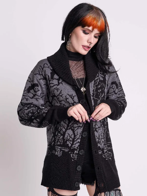 High Street Style Midnight Raven Cardigan