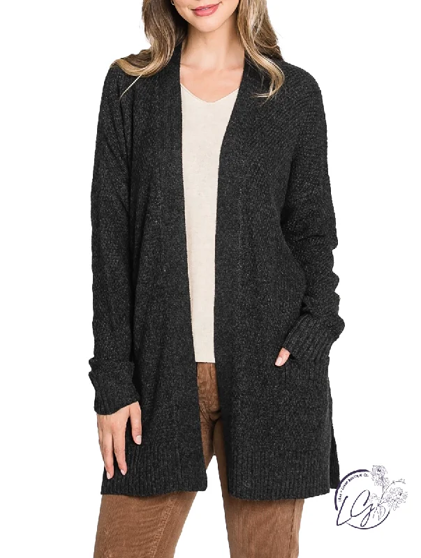 Effortless Elegance Never Stop Me Oversized Knit Cardigan