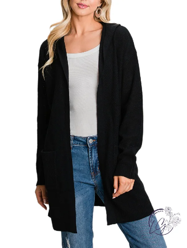 Weekend Style Curvy Something Special Hooded Cardigan