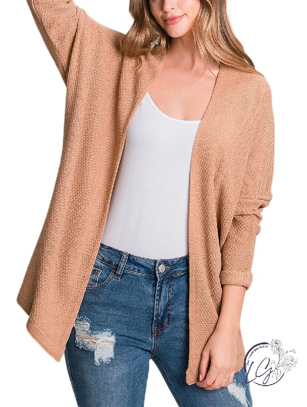 Lounge Wear Curvy Classic Look Knit Cardigan