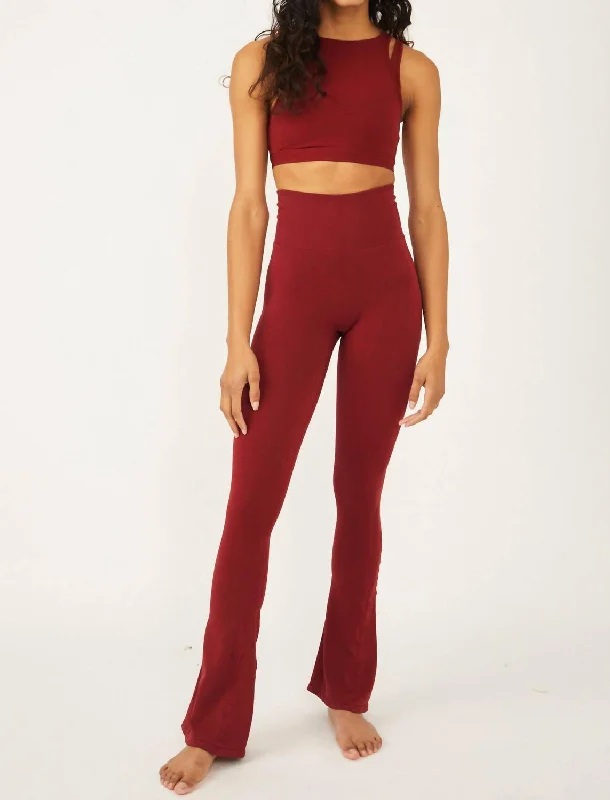 Urban Fashion Rich Soul Flare Leggings In Cowboy