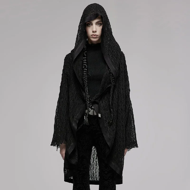High Street Design Women's Punk Skeleton Long Cardigan