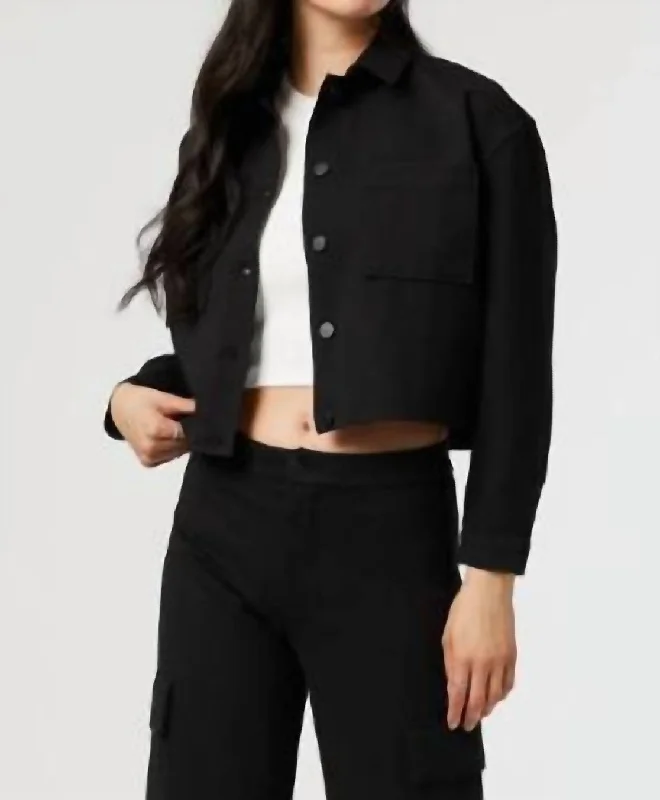 Cool Breeze At Night Shirley Move Jacket In Black