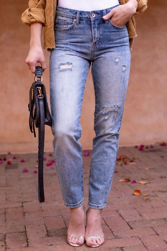 Urban Style Gillian Denim Straight Leg Jeans