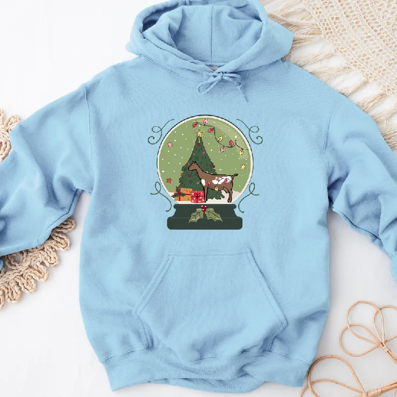 Classic Series Green Snow Globe Dairy Goat Hoodie (S-3XL) Unisex - Multiple Colors!