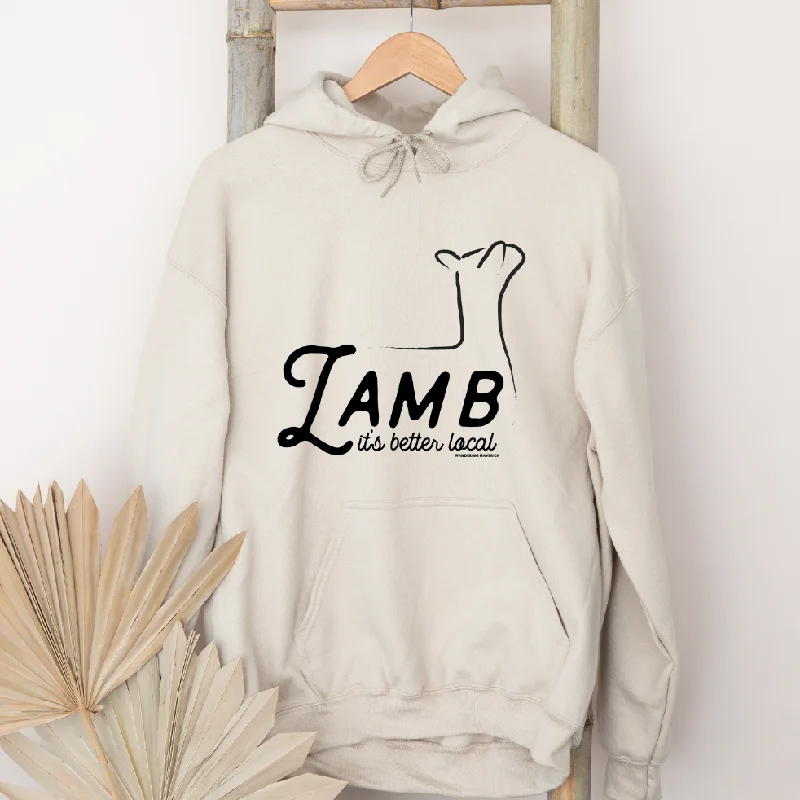 Round neck design Lamb It's Better Local Hoodie (S-3XL) Unisex - Multiple Colors!