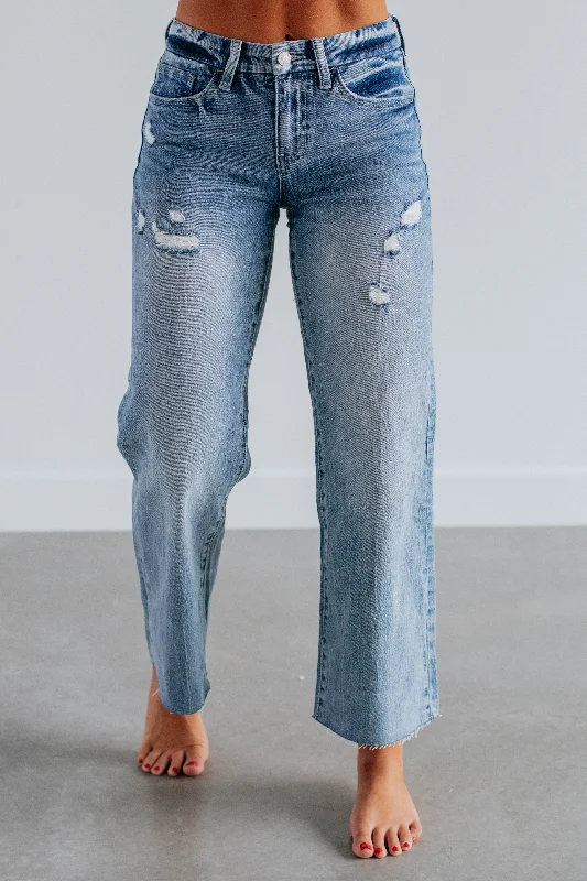 Noble And Elegant Olivia Vervet Jeans - Light Wash
