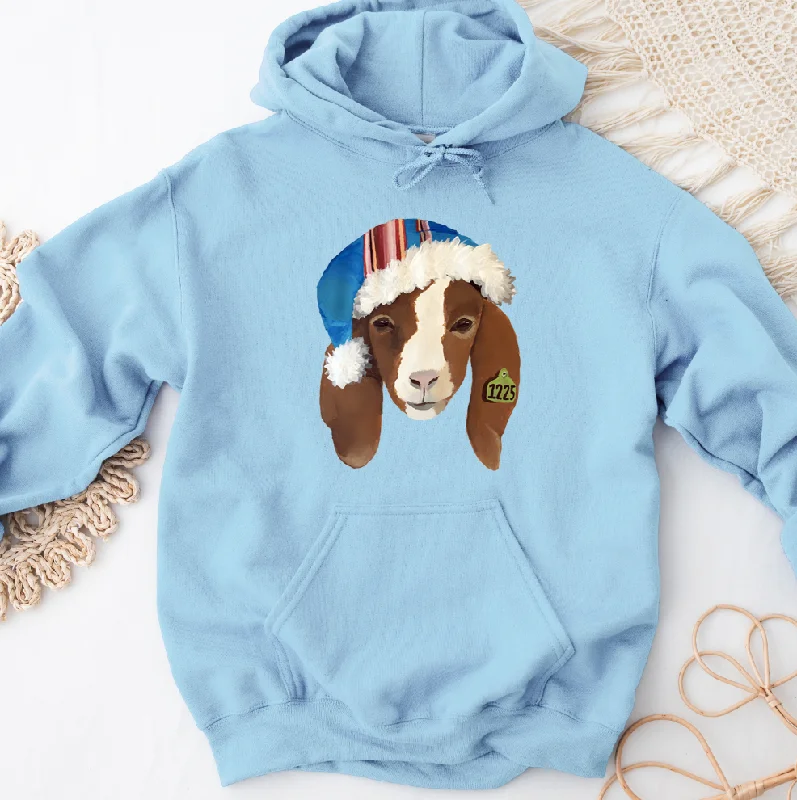 Sports litigation style Santa Hat Goat Hoodie (S-3XL) Unisex - Multiple Colors!