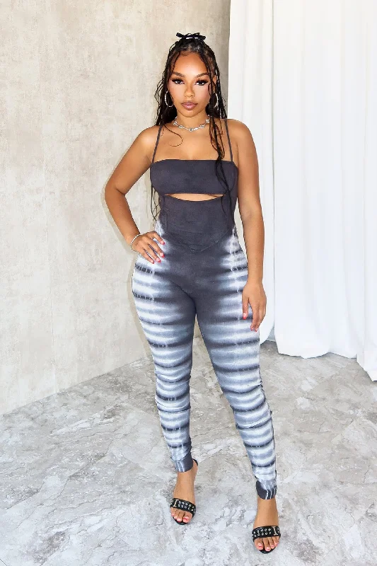 Easygoing Style Please Me Tie Dye Tank Jumpsuit