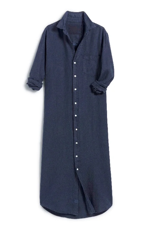 Versatile Wear Rory Navy Maxi Shirtdress