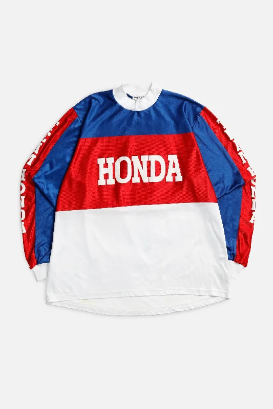 Fashion Must-have Vintage Honda Racing Jersey - XL