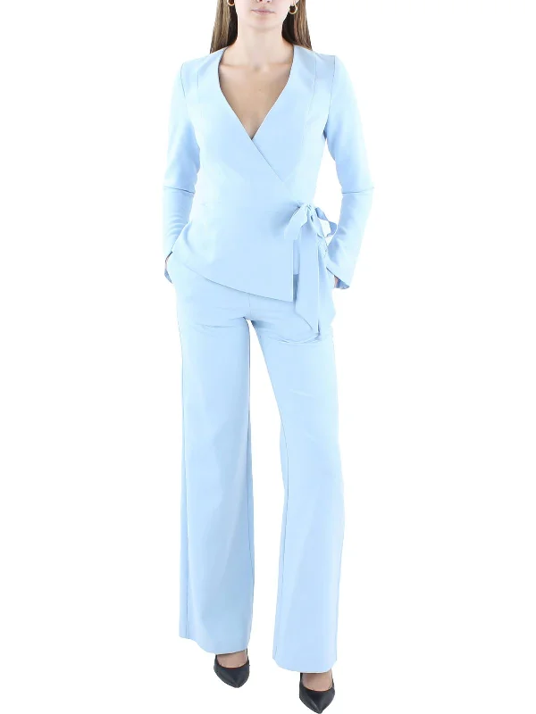 Relaxed Wear Womens 2 PC Long Sleeve Jumpsuit