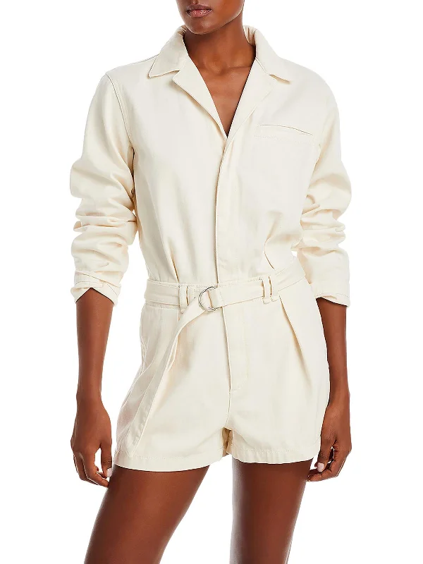 Daily Comfort Womens Denim Romper